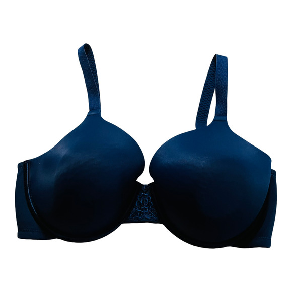 Vanity Fair Navy Blue Padded Bra Size 36D - Picture 1 of 5